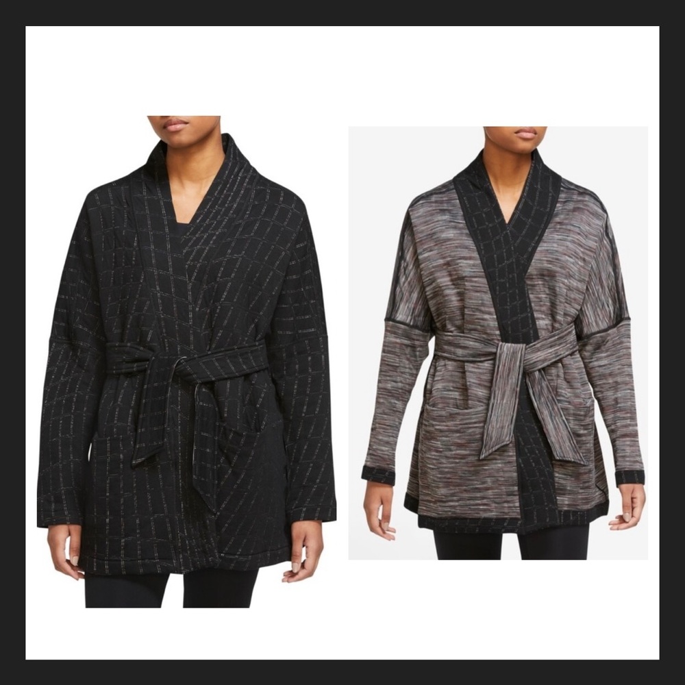 Nike Yoga Therma-Fit Luxe reversible sweater - oversized Fit Plus belted